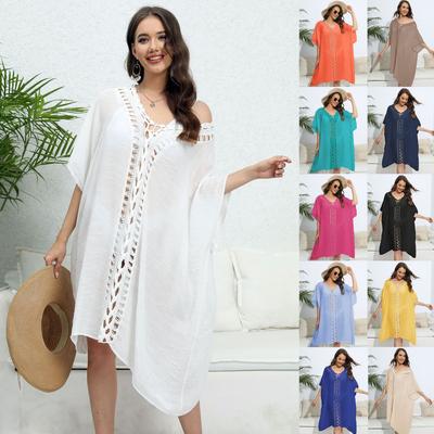 Pareo Beach Cover Up dla kobiet Letnia sukienka Saidas De Praia Swim Wear Tunika Outlets Luksusowe wyjścia kąpielowe Kobiece Cover-upy