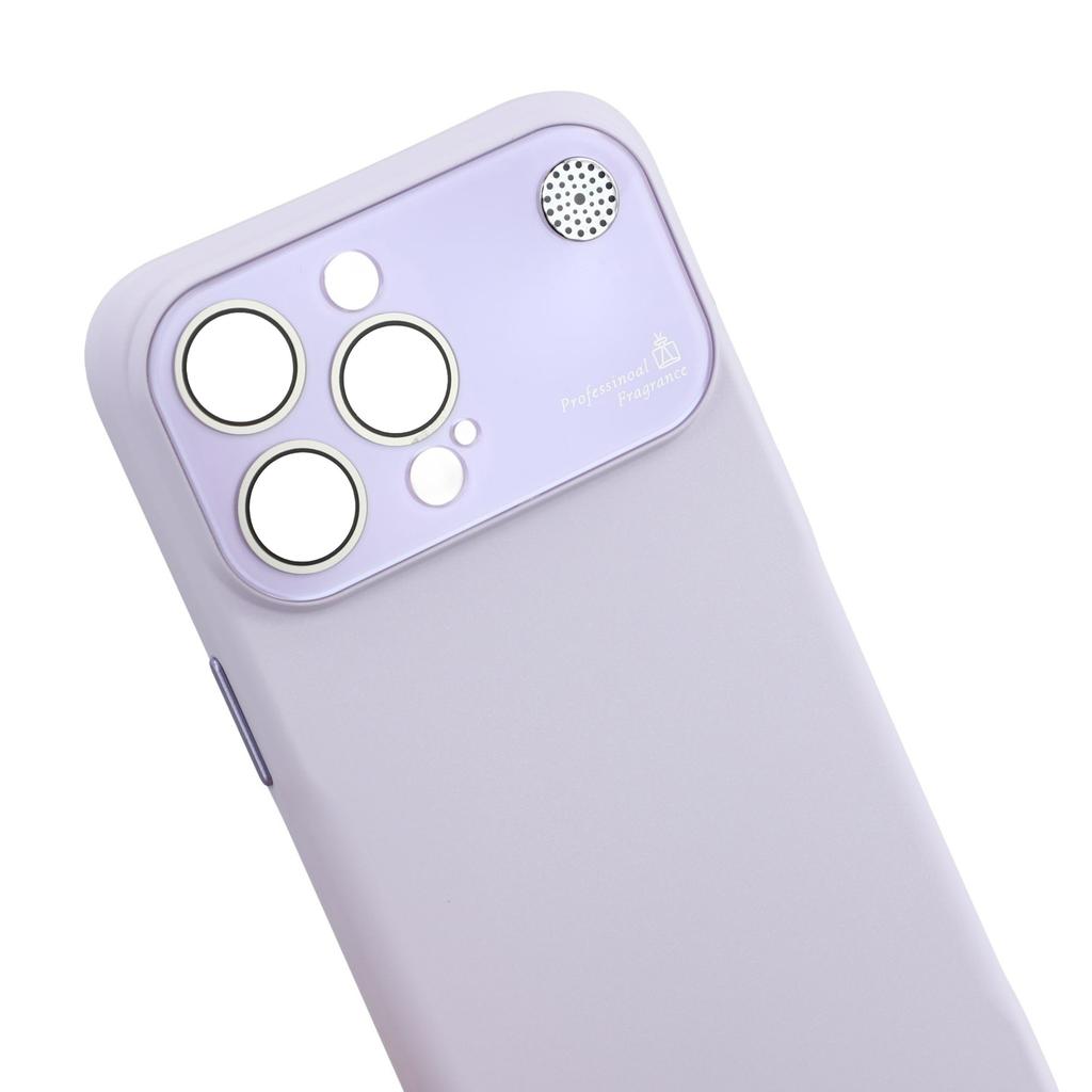 For iPhone 14 Pro Case Large Camera Window Liquid Silicone Aromatherapy Phone Cover