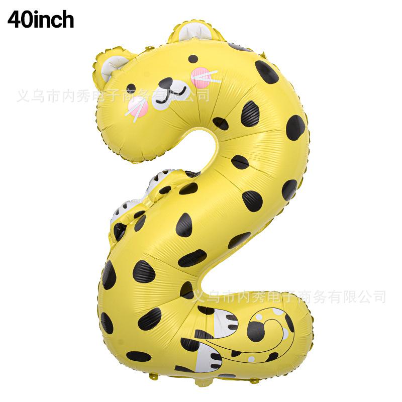 32 Inch Number Aluminum Film Gold Red And Black Gradient Color Birthday Decoration Wedding Party