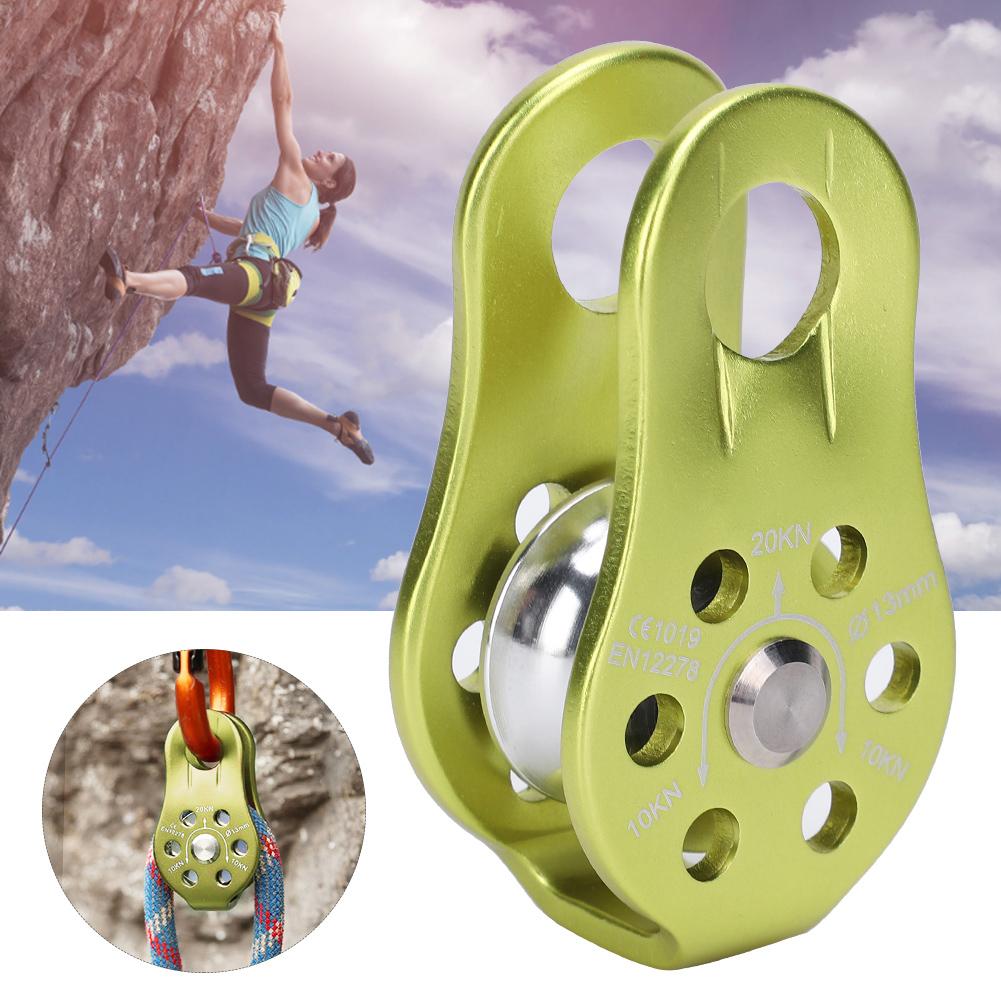 Outdoor Rock Climbing Pulley Fixed Sideplate Single Pulley High Altitude Survival Tool Gear