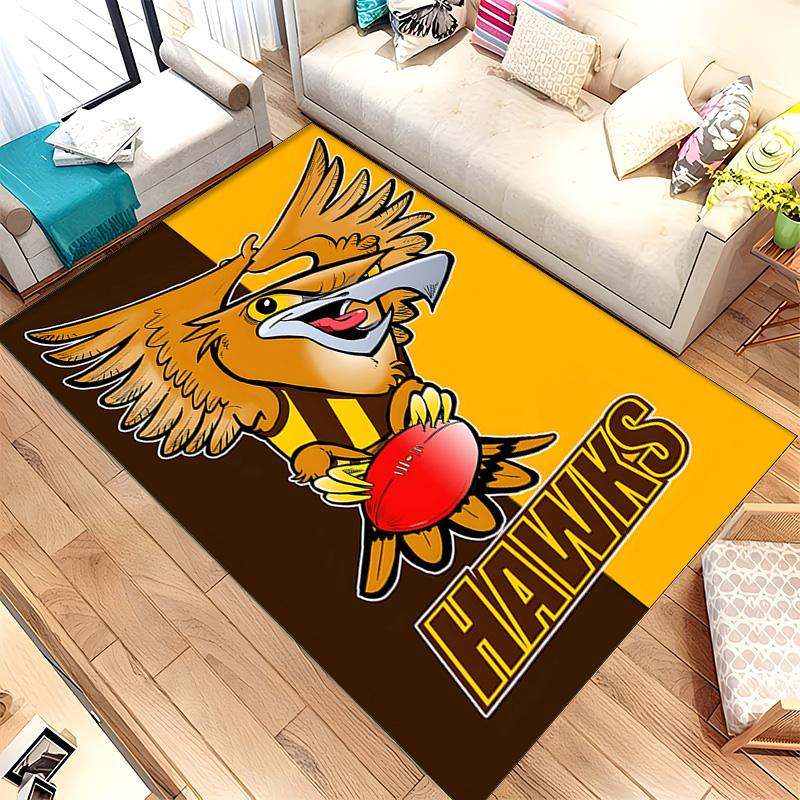Hawthorn Hawks (1) Teppich Geeignet Für Wohnzimmer Schlafzimmer Computerräume Essbereiche Und Platzierung Unter Tischen Und Stühlen Auch Eine Ideale Wahl Für