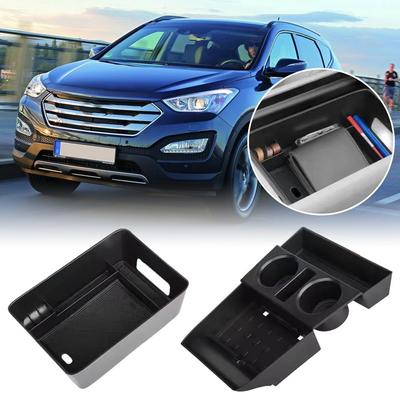 Pour 2024 Hyundai Santa Fe Insert Organisateur Palette Gants Boîte Console Accoudoir Centrale Dessous avec Plateau Porte-Gobelets Rangement Y1I1