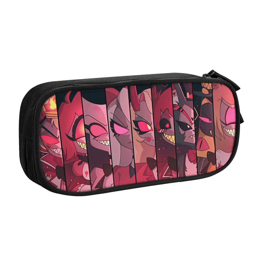 Hazbin Hotels Charlie Morningstar Alastor Cute Pencil Case Boys Girls Husk Vaggie Angel Dust Pencil Bag Students Stationery