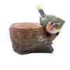 Simulated Bird Pen Holder Resin Stump Bird Stationery Pencil Stand