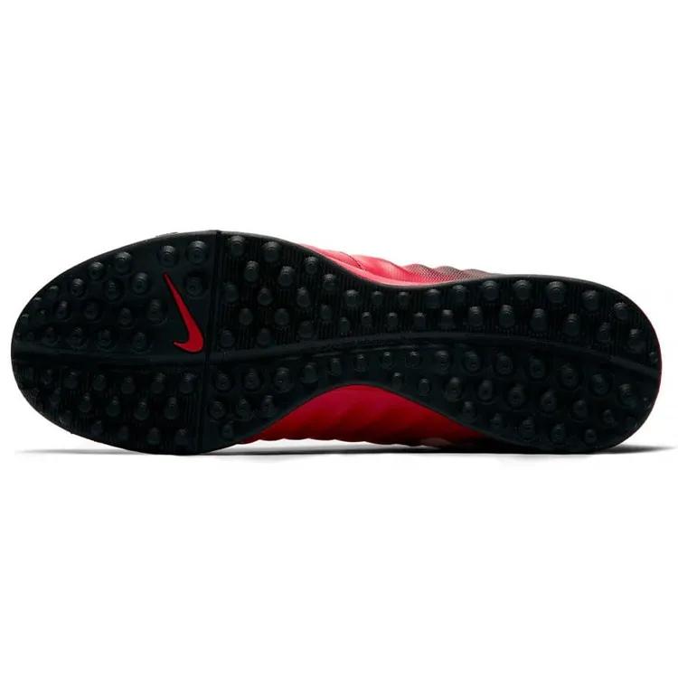 Nike TF Turf Slip Resistant Abrasion Resistant Slip Resistant Abrasion Resistant Soccer Shoes Men's Red Black (Unisex) Soccer Shoes