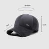 Men's Autumn Winter Woolen Hat Middle-Aged and Elderly Thick Warm Ear Protection Baseball Cap