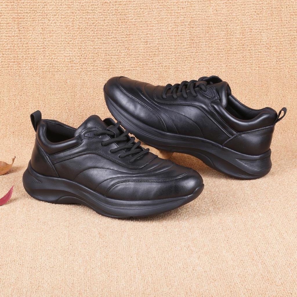 Herren Echtleder Freizeitsneaker - Atmungsaktiv, Sport Outdoor, Oberste Schicht Rindsleder