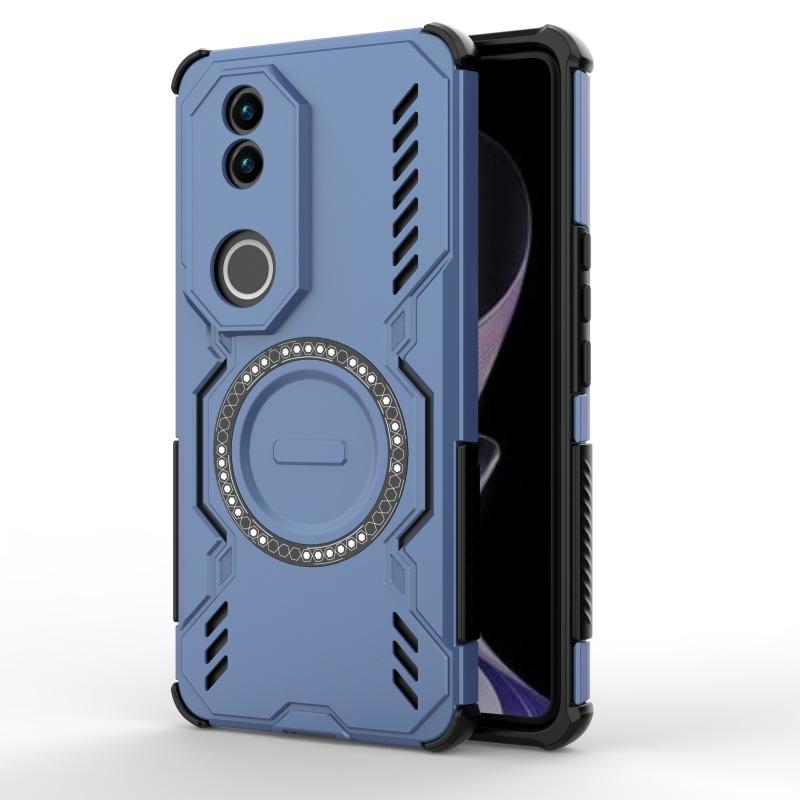 For Vivo V50 Case Cover Vivo V50 Capa Shockproof Phone Bumper Back Hard Magsafe Wireless Charge Annular Magnetic Fundas Vivo V50