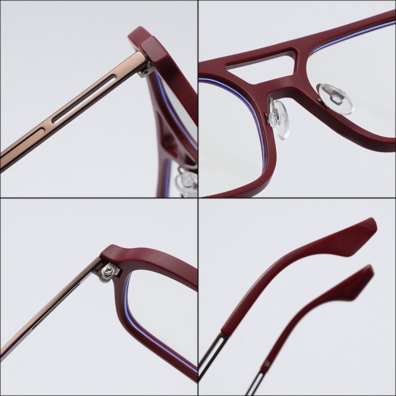 2026 New Fashionable Double-Bridge Anti-Blue Light Presbyopia Glasses High-Definition Reading Eyeglasses Diopter +1.0 To +4.0