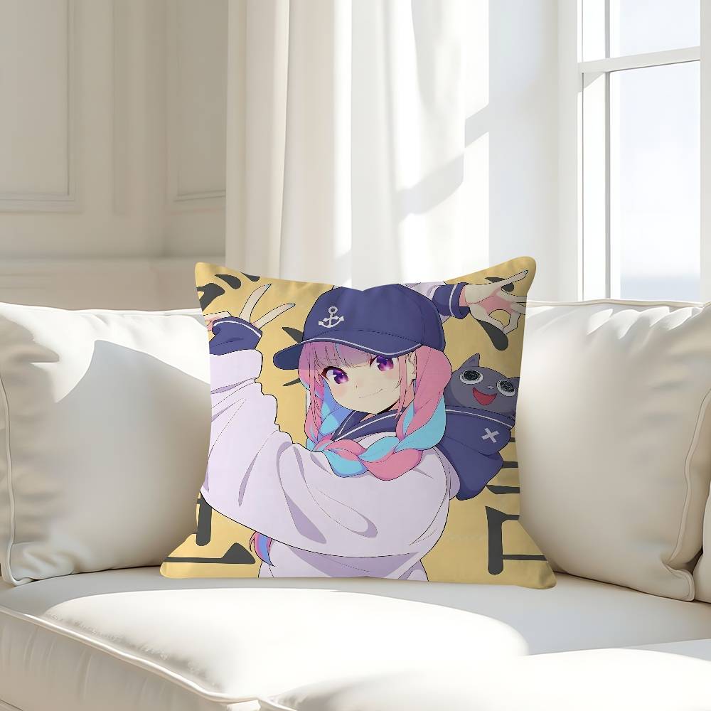 

M-Minato A-Aqua Cushion Cover Inches Farmhouse Decor Home Throw Pillow Covers For Couch Decorations 16x16Inch