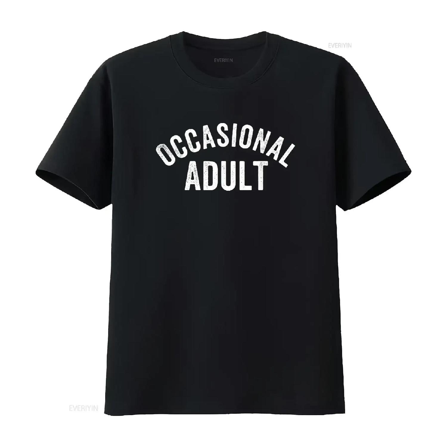 

Occasional Adult Funny Vintage Womens T Shirt vintage Washed Versatile Unisex Breathable designer clothes Stretched graphic S чёрный