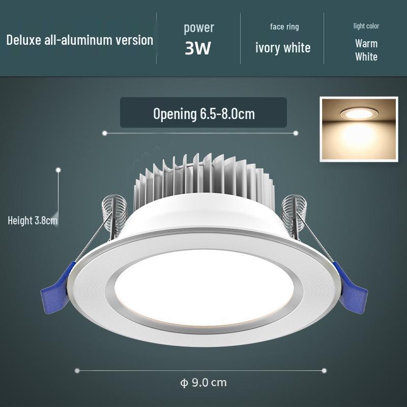 Recessed Ceiling Downlight – Copper Spotlight for Living Room and Commercial Spaces