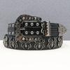 Western Belt Men's High-end Rivet Belt Personality Spider Trend Punk Men's Belt Trousers Belt Women