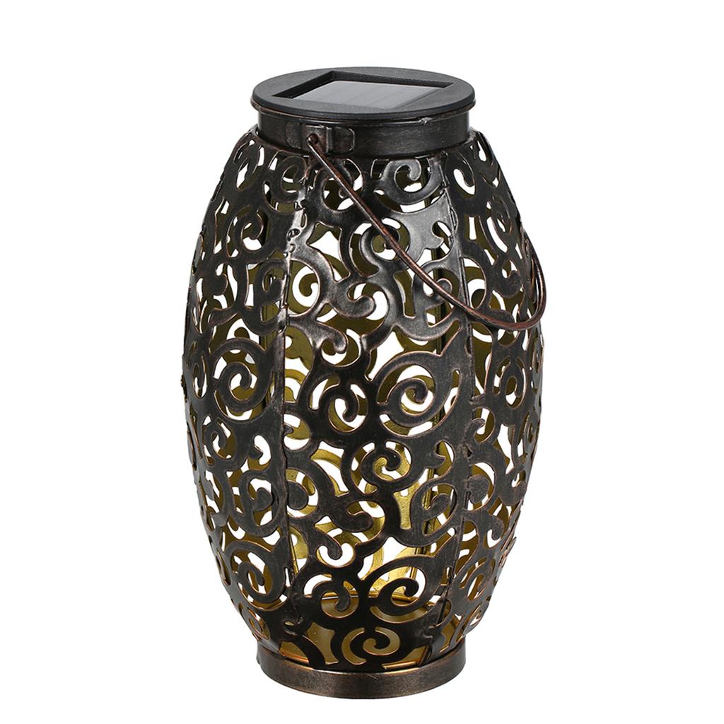 Solar Power Energy LED Lantern Light Outdoor Hanging Lamp IP44 Water Resistance for Patio Garden Courtyard Pathway