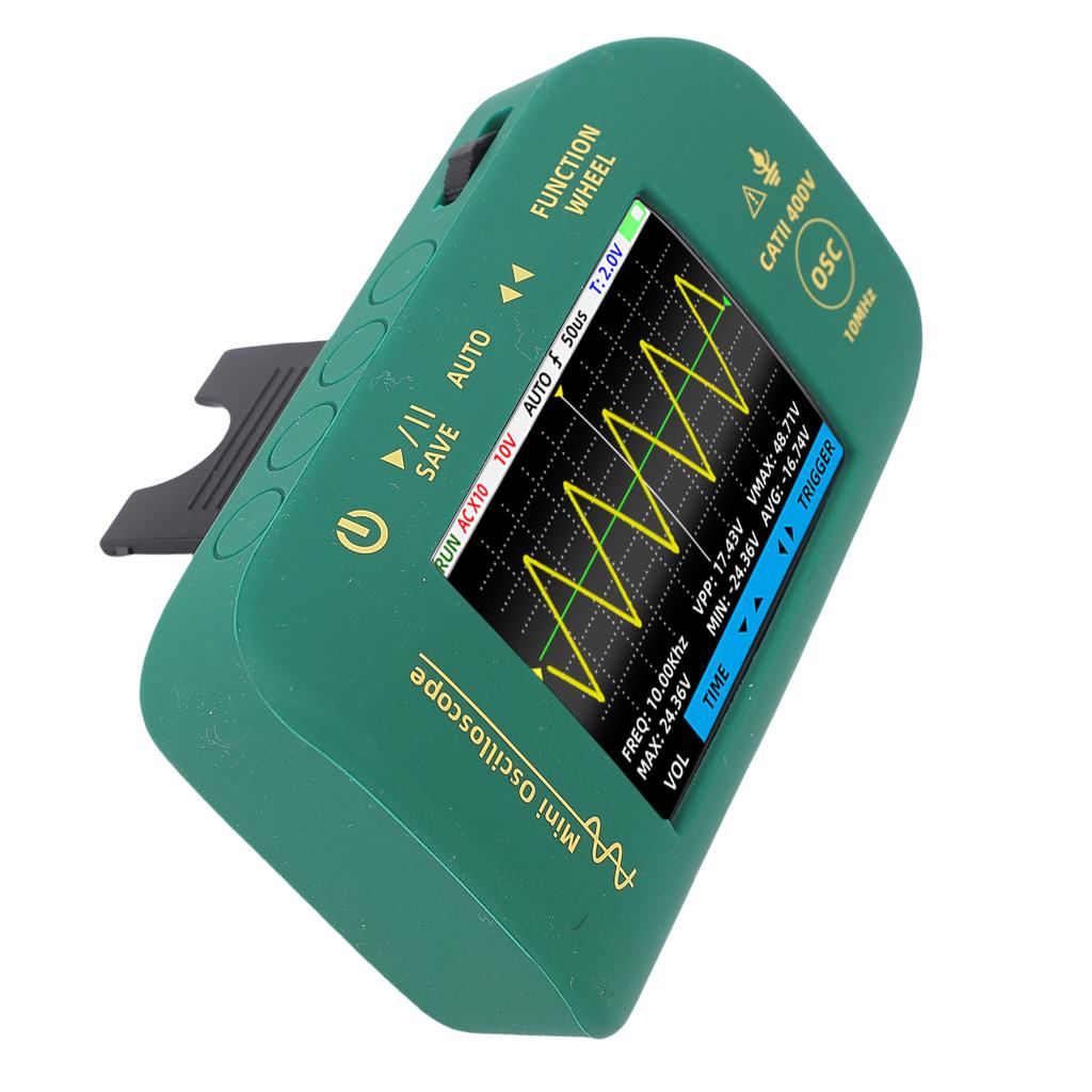 Handheld Digital Oscilloscope 2.8 Inch LCD Screen 10MHz Bandwidth 48MSa S Sampling Rate Portable Oscilloscope