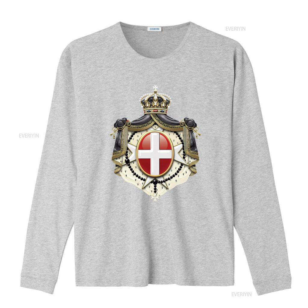 Sovereign Military Order of Malta Coat Arms over Black Velvet T Shirt Premium Quality Unique Design Perfect for History Soft