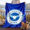 Warm Flannel Blanket Brighton Hove Albion Pattern, Lightweight Comfortable Throw Blanket for Bed Sofa Use