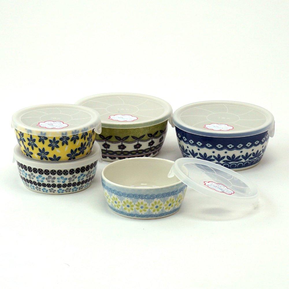 Awasaka Table Talk Presents Pottery Field 5-Piece Microwave Pack Set (7-2020)