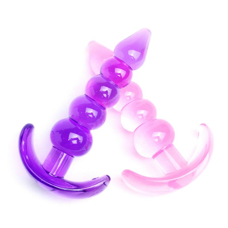Soft Anal Dildo Butt Plug Prostate Massager Adult Gay Phalluses Anal Plug Beads G-spot Erotic Sex Toys For Men Women
