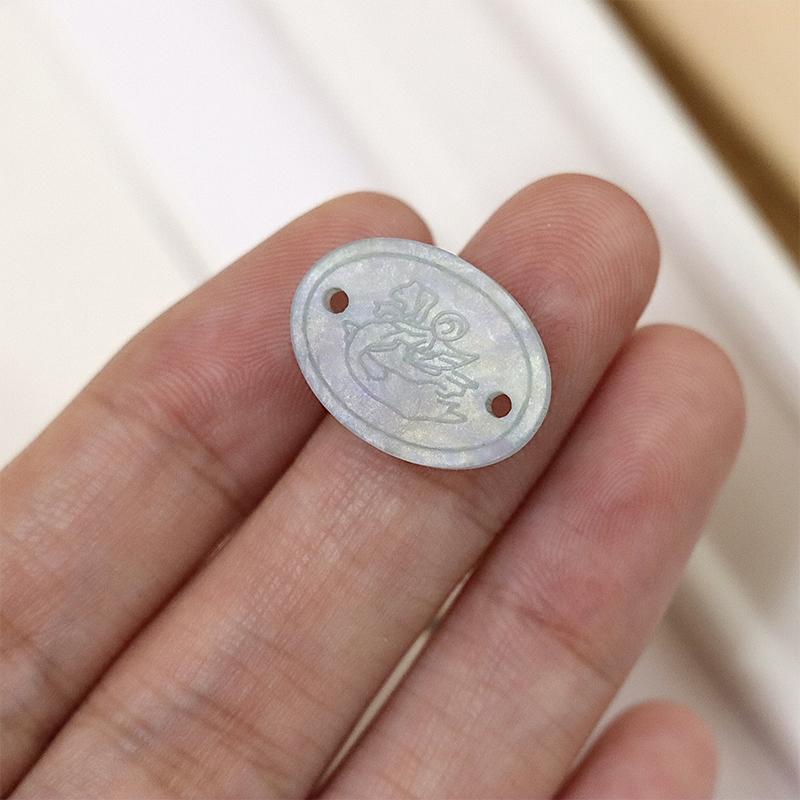 Elliptical Tag Button Collection Diy Sewing Accories Handmade Jewelry Decorative Buttons Clothing Jewelry Accessories