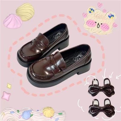 Lolita Jk Uniform Japanese Thick Heel Small Leather Shoes Women's 2025 Spring New Mary Jane Versatile Platform Loafers