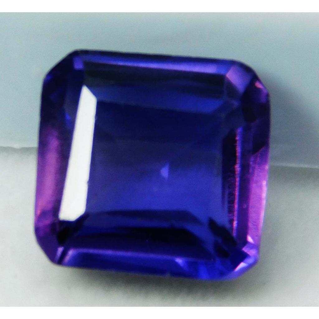 Genuine Purple Square Cut Tanzanite 7.05 Carat Natural Loose Gemstone CERTIFIED A-4037