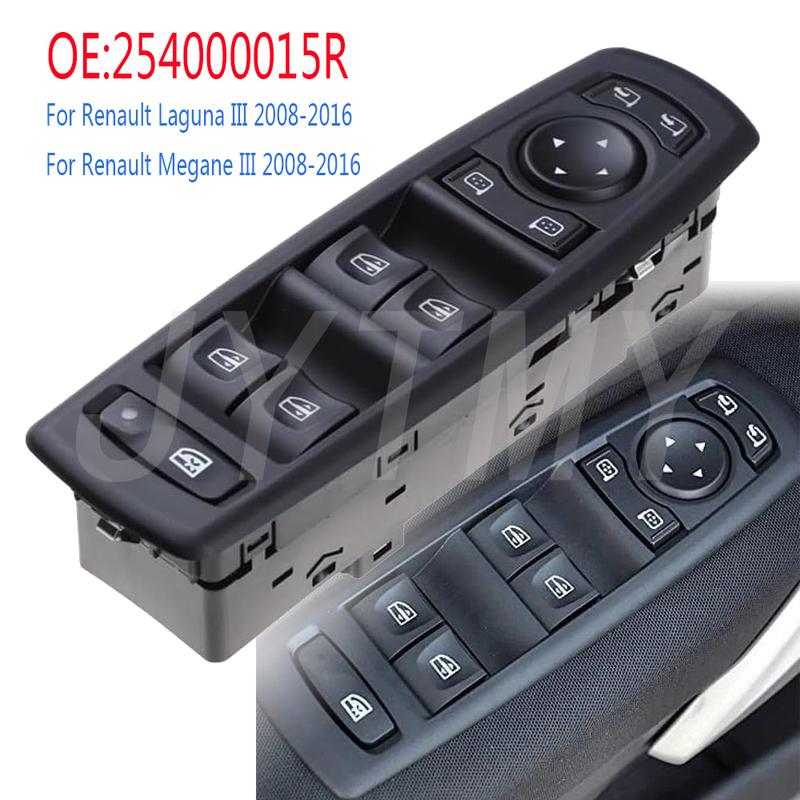 Renault Fluence Megane Laguna 2008-2016 için Araba Aksesuarları Ön Sol Elektrikli Cam Düğmesi Kaldırıcı Kontrol Düğmesi Parçaları