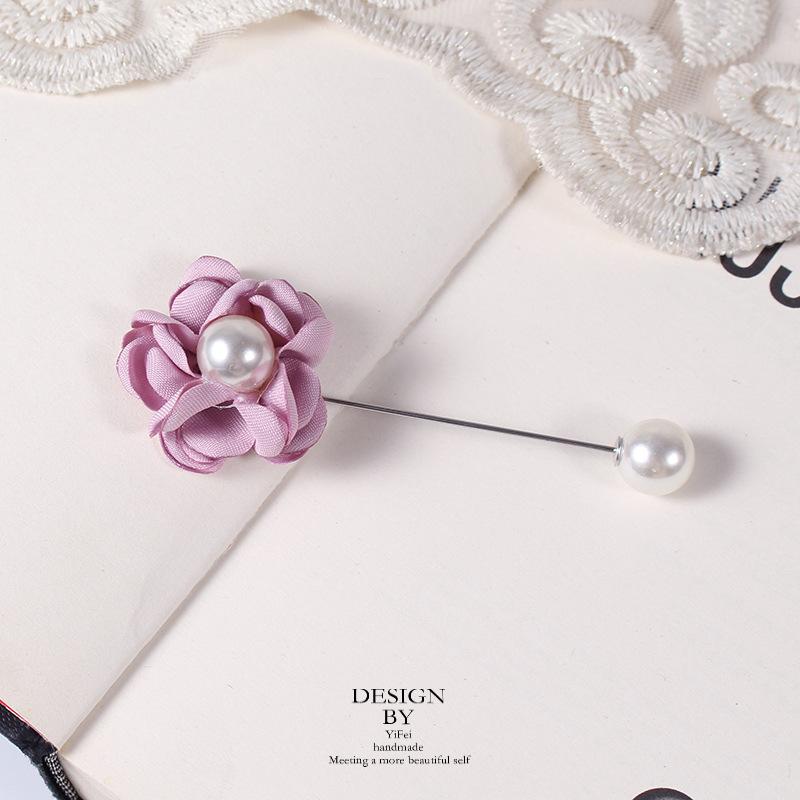Brooch Female Japanese Flower Anti-Light Pin Temperament Versatile Corsage Hipster Suit Collar Accessories New