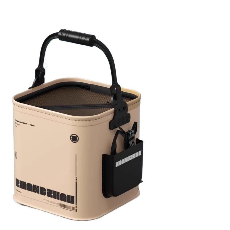Foldable Outdoor Fishing Bucket and Live Fish Protector Default