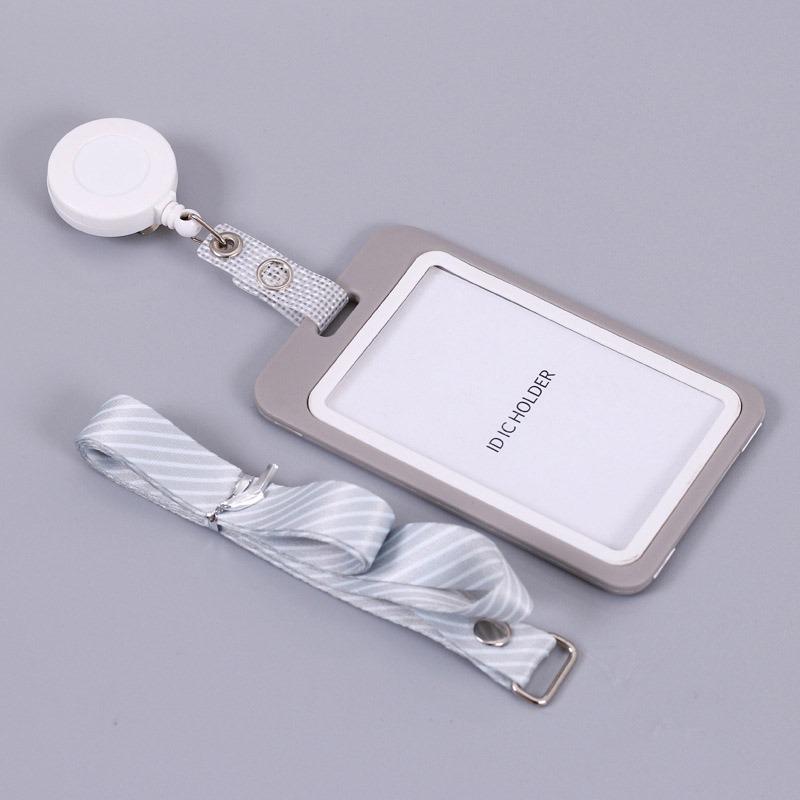1/2PCS Card Sleeve Credit Card Badge Holder Nurse Student Name Tag Id Badge Holder Card Holder Women Men Lanyards Badge Holder