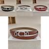 Slim Leather Belt For Women With Hot Stamping Finish And Alloy Fastener For Fashion Looks