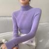 Ladies' Slim Fit Cashmere Sweater - Autumn/Winter High Neck Pullover Knitwear