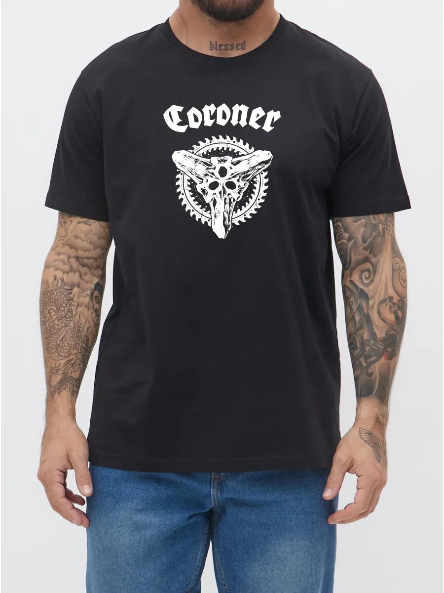 Black t-shirt with character meme print, humorous style L