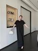 61035# Stylish Women's Over-the-Knee Slimming T-Shirt Dress - Simple, Modern, Short-Sleeved, and Loose-Fitting