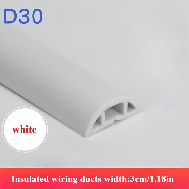 1PC 1M Floor Cord Cover Extension Wiring Duct Protector Power Cable Protector Covers Practical Wire Organizer Cord Protector