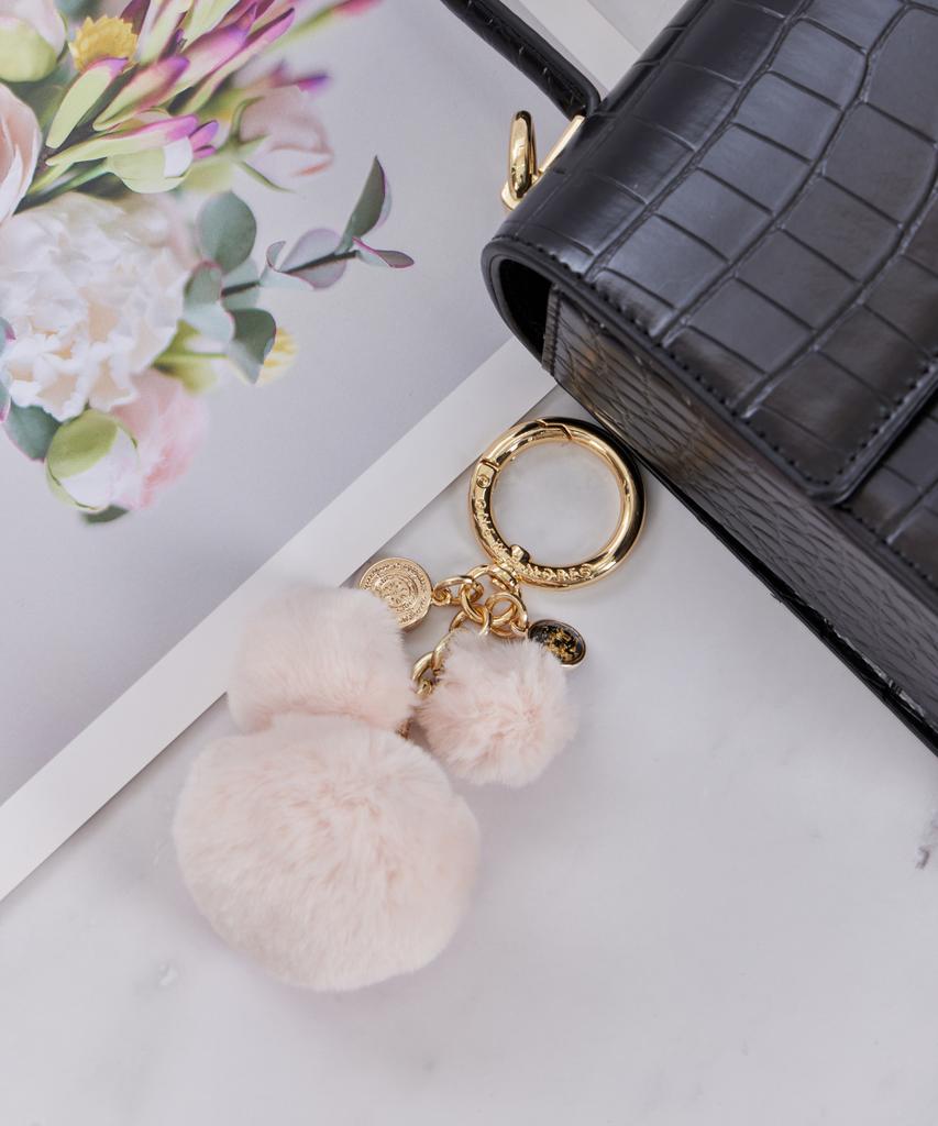 MAIA Fur Keyring B (Flower Pouch Included)