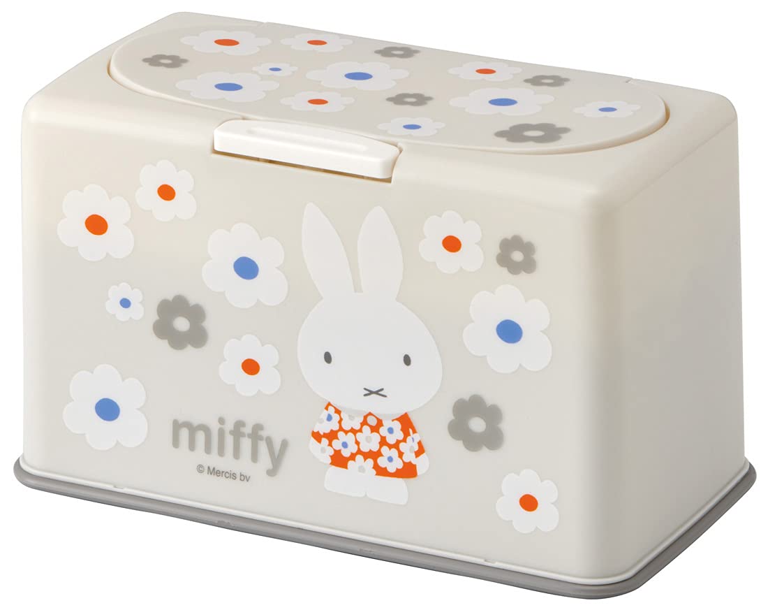 

Skater Mask Storage Miffy Holds Approximately 60 Masks MKST1-A Lift-Up Box, Monotone,