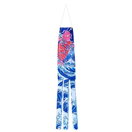 Hanging Ornament Good Delicate Texture Fabric Hanging Decoration Fish Windsock Banners Hanging Flag Streamer Windsock Flag for Restaurant