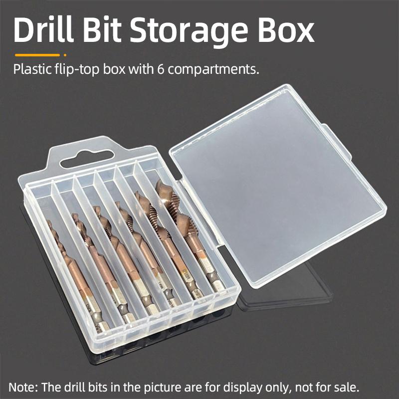 Kaufe Aufbewahrungsbox fr Bohrer, Bohrer-Organizer-Box, Spiralbohrer,  Frser, Zubehr, Werkzeug, Kunststoff-Bohrerbox, leere Verpackungshlle zum  Preis ab 0.92 | Joom