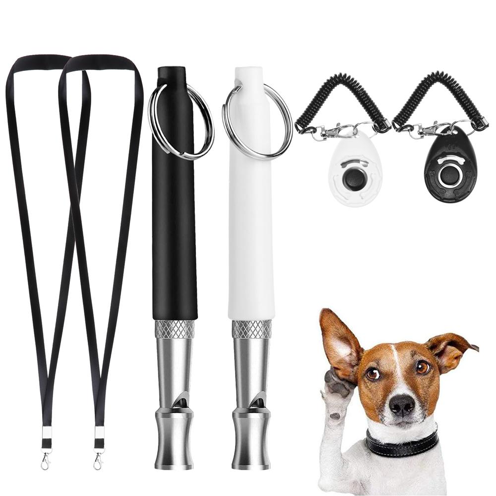 Buy Adjustable Pitch Safety Clicker Stop Barking Dog Training Whistle