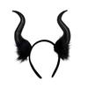 Halloween Teufelshörner Plüsch Stirnband Cosplay Gothic Haarreif Verkleidungszubehör Party-Outfits Stirnband