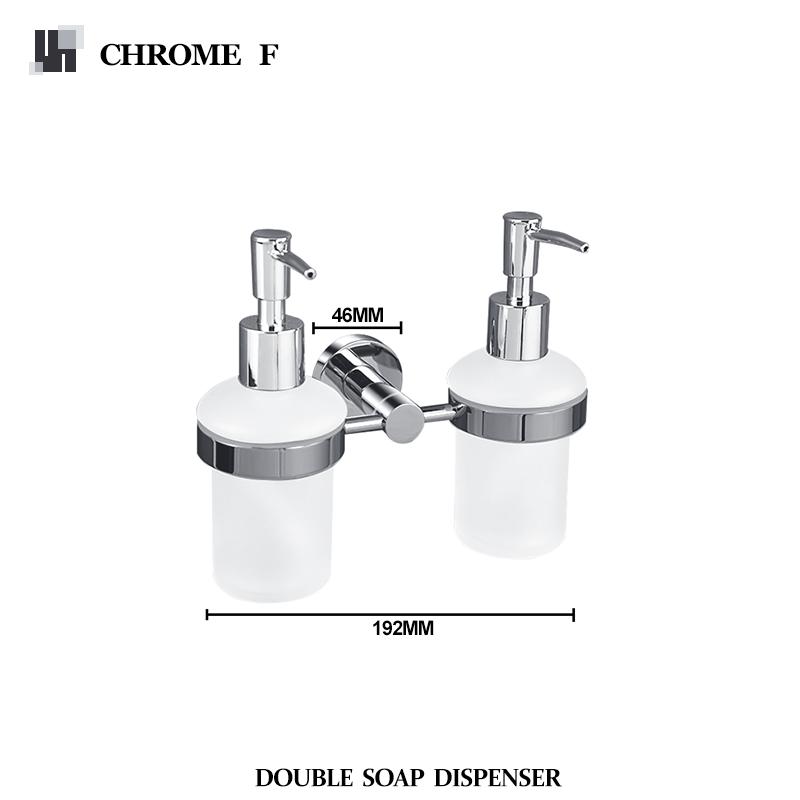 Dozator de săpun montat pe perete, dozatoare de săpun din oțel inoxidabil, detergent de bucătărie, pompă, sticlă, săpun, dozator de perete pentru baie