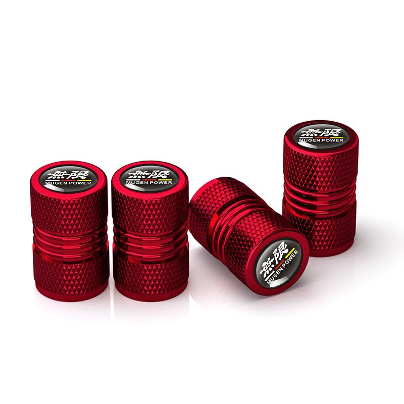 

4Pcs Mugen Tire Wheel Valve Dust Caps Tyre Rim Stem Covers For Mugen Power Civic Accord CRV Hrv Jazz RAV4 Car Accessories