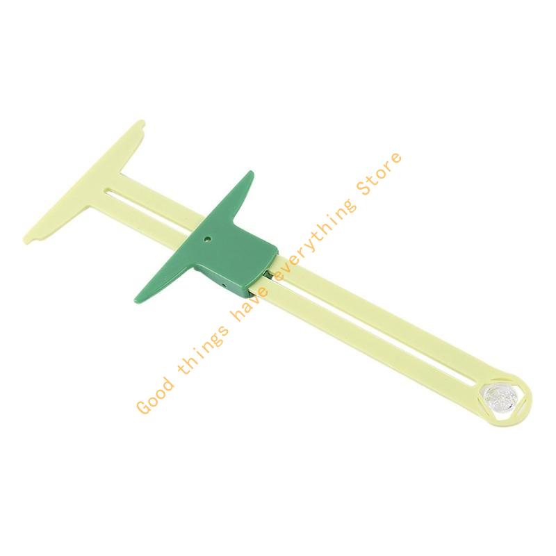 3 Pieces of 5-in-1 Sliding Gauge Measuring Sewing Ruler Tool for Sewing Quilting 55KF