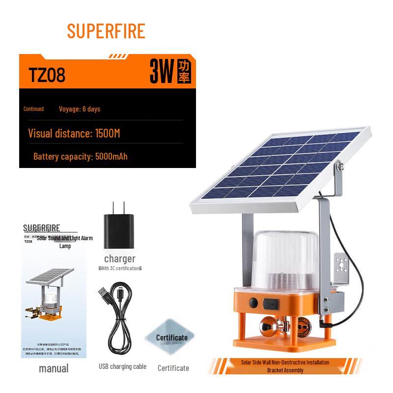 

SupFire TZ08 Solar Sound & Light Ultrasonic Bird Repellent Alarm