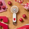 RHYTHM Snoopy Handy Fan 2026 High Airflow Quiet 5 Airflow Settings Compatible Carabiner Strap Included Small Portable Fan Silky Wind Mobile 4 White