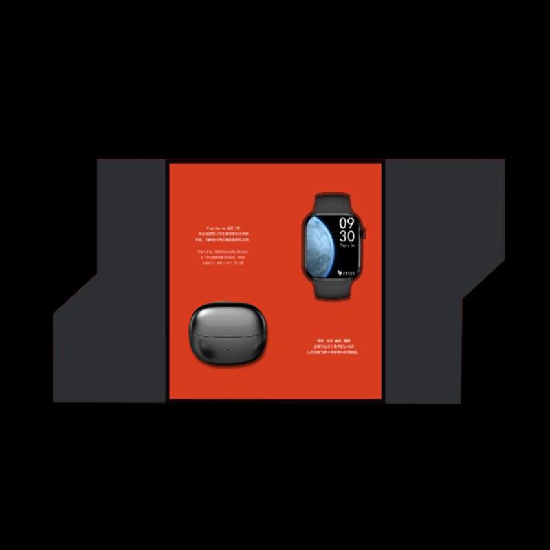 Sayrelances S10 Pro Smartwatch & Clip-Ear Earbuds Gift Set (CN version)