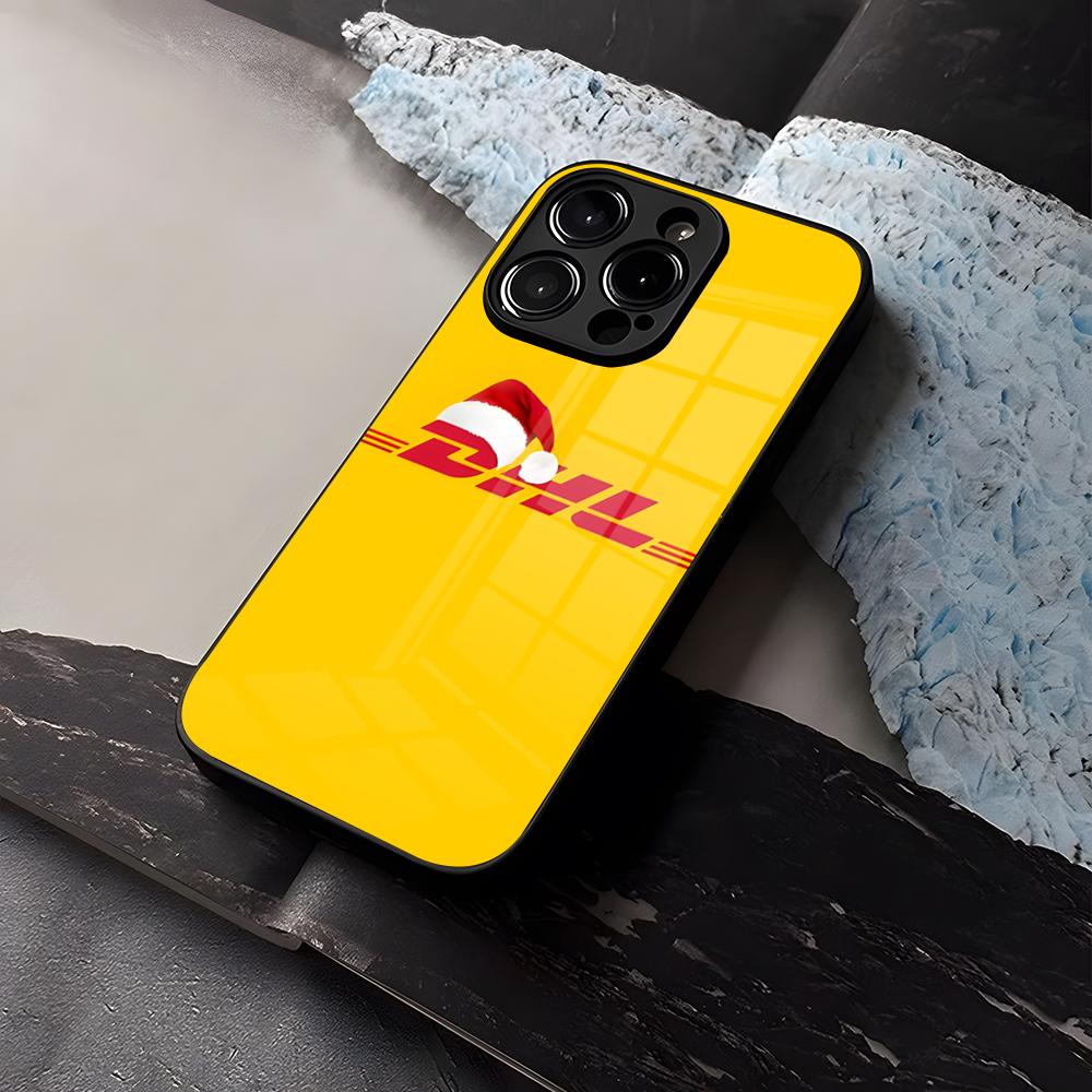 DHL Express Hülle Gehärtetes Glas Für IPhone 16 13 14 12 15 11 Pro Max Plus Mini X XR SE2020 Hülle
