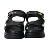 Bridget Birkin Damen Klettverschluss Freizeitsportsandalen, Schwarz, Klein