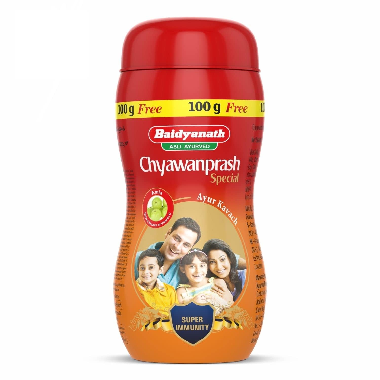 

Baidyanath Asli Ayurved Chyawanprash Special 950g + 100g Free Natural Immunity Booster For Adults Kids